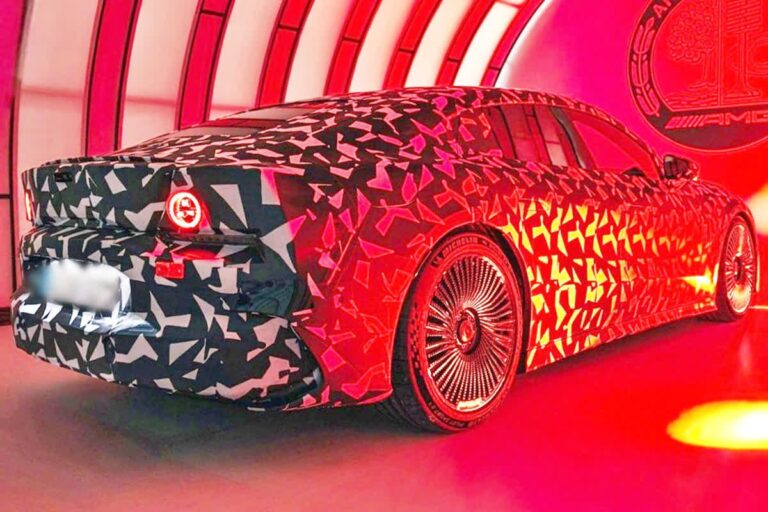 AMG GT4 EV「スリーポインテッド・スター」が光るライトに賛否殺到、メルセデス最上級EVに降りかかった意外な試練とは